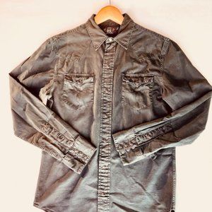 Double RL Men's Black Western Shirt
